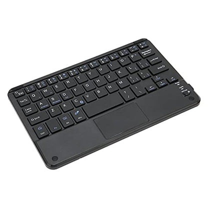 Wireless BT Keyboard, 7in Ultraslim Portable Aluminum Alloy Keyboard with Touchpad for