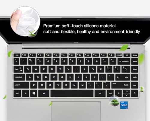 Keyboard Cover for 2023 14" HP Envy 2-in-1 14t-es000 14-es0013dx 14-es0033dx, HP 14" Laptop 14-ep 14-em 14t-ep000 14z-em000 14-ep000 14-ep0097nr 14-ep0145cl 14-em0047nr Keyboard Skin, Black - color: Black