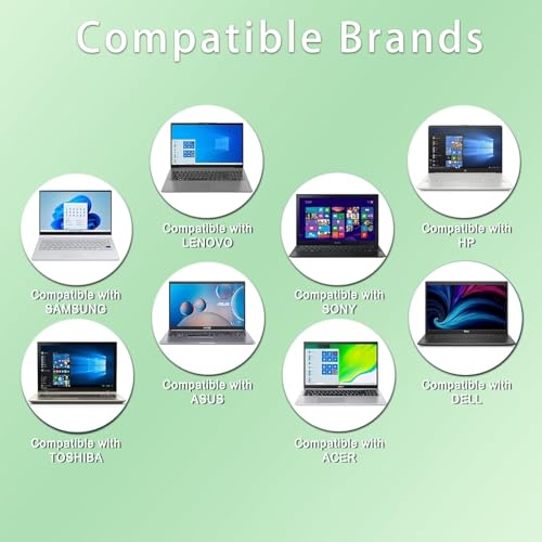 SZGUDULO 90W Universal Slim Adapter Laptop Charger for Dell HP Acer 16 Tips | Laptop Charger Compatible with Dell HP Acer Asus IBM Sony Fujitsu Gateway Notebook Ultrabook Chromebook Power Supply Cord