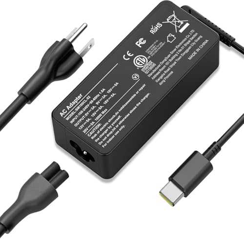 USB C Laptop Charger, 100W AC Laptop Power Adapter Replacement for Lenovo, ThinkPad, HP, Asus, Acer, MacBook, MSI, Dell,Toshiba,Universal Chromebooks Type C Power Cord