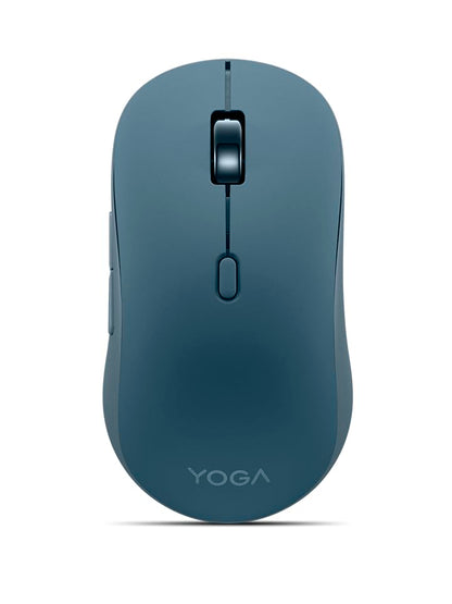 Lenovo Yoga Bluetooth Silent Mouse, 3 Level DPI Adjustment, 36 Month Battery Life, Bluetooth 5.3, 3 Device Paring, Whisper Quiet, Programmable Buttons, Smooth Finish, Tidal Teal - color: Tidal Teal