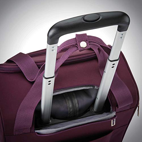 Samsonite Underseat Carry-On Spinner With USB Port, Purple, One Size - color: Purple