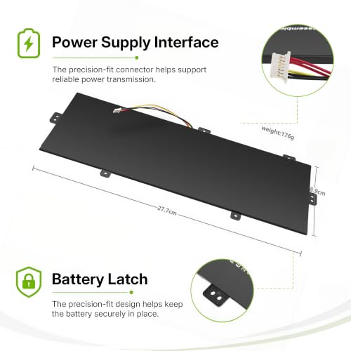 Tanch 3285131P-2S Laptop Battery for Jumper EZbook S5 ILIFE Zed Air Plus | for U3285131P-2S U3285131P-2S1P 5-Wire Connector Version