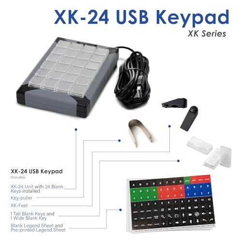 X-keys Programmable Keypads and Keyboards (24 Key, XK-24) - style: Classic