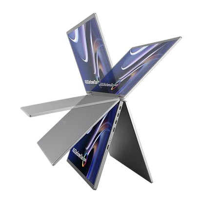 ASUS ZenScreen Duo OLED 360° Foldable Portable Monitor (MQ149CD) - Dual 14-inch, 16:10, 1920x1200, DisplayHDR400 True Black, 100% DCI-P3, Delta<2, Dual USB-C, Mini-HDMI, Kickstand, 3 yr Warranty - style: 14" Duo OLED Fodable USB-C