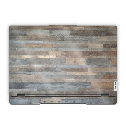 Glossy Glitter Laptop Skin Compatible with Lenovo Legion 5 Gaming Laptop (15IRX9) 2024 - Gray Wood - Premium 3M Vinyl Protective Wrap Decal Cover - Easy to Apply | Crafted in the USA - color: Gray Wood, size: Legion 5 Gaming (15IRX9) 2024 Full Cover Skin,