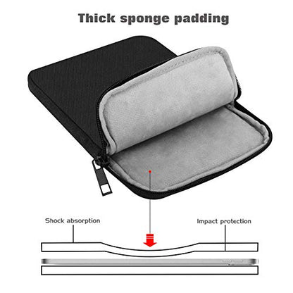 MoKo 13 Inch Tablet Sleeve Bag Polyester Padded Carrying Case Slim Design | Fits New 13inch iPad Air M4 2026, iPad Pro M5/M4/Air M3/M2 13", iPadPro 12.9", Galaxy Tab S8+/S9+ 12.4", Black - color: Black, size: 13 inch