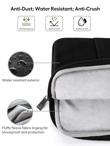 UPERFECT Laptop Sleeve 19.5-inch for Laptop/Portable Monitor/Notebook/Tablet with Large Capacity Side Pockets & Durable Handle-Waterproof/Shockproof-Padded Compartments-Zippered Accessory Storage - size: 19"