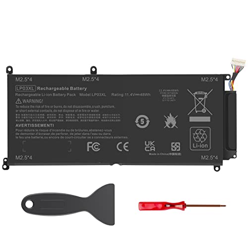 ASUNCELL LP03XL Replacement Laptop Battery Compatible with HP Envy M6-P M6-P113DX M6-P013DX Envy 15T-AE 15T-AE000 HSTNN-DB7C 807417-005 807211-241 - color: SA04XL