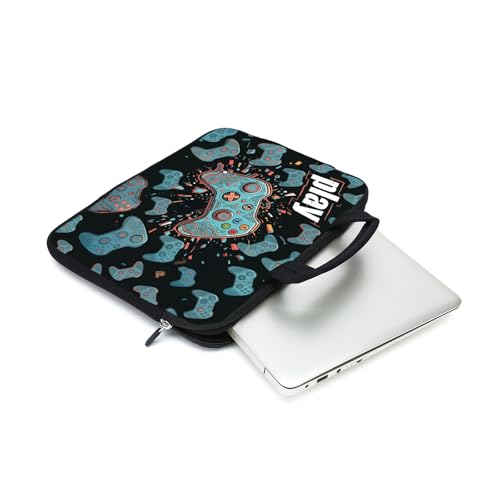AMARY14 15 15.4 15.6 inch Laptop Handle Bag Computer Protect Case Pouch Holder Notebook Sleeve Neoprene Cover (Games-1) - color: Games-1