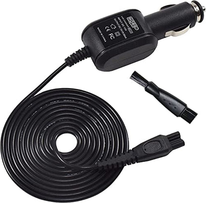 HQRP Car Charger DC Adapter Power Cord Compatible with Philips Norelco HQ8500 HQ8010 HQ8000 Replacement AT811, 7885XL, 7886XL, 8020X, 8040X, 8060X, 8138XL Shaver