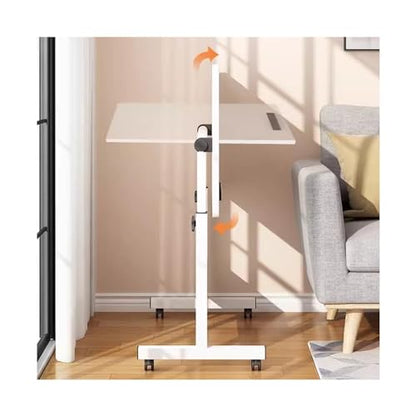 Mobile Table Movable Bedside Folding Table Lifting and Lowering Computer Learning Desk Simple and Adjustable Tilting Sofa Side