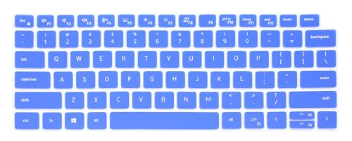Silicone Keyboard Cover Skin Compatible for Dell Latitude 5440 5430 5431 5420 14", Dell Latitude 14" 7440 7430 7420 7410, Dell Latitude 14" 9000 9420 9430, Dell Latitude 9520 9510 7520 15.6" (Blue) - color: Blue