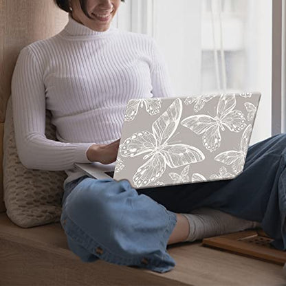 Compatible with MacBook Pro 13 inch Case 2022-2016 Release M2 M1 A2338 A2289 A2251 A2159 A1989 A1706, Plastic Hard Shell Case & Keyboard Cover, Has Logo Cutout, Butterfly - color: 02 Butterfly