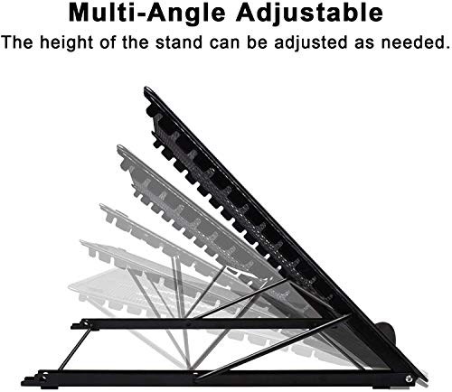 Fayet Large Version Adjustable Light Pad Stand, 12 Angle Points Skidding Prevented Holder for XP-Pen Artist, Compatible with 10" ~ 17" Notebooks, Drawing Monitor/Huion A2 A3 Light Board