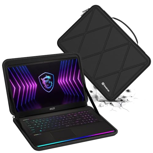 Smatree Hard Case for 17.3 inch MSI Raider GE77 HX | Compatible for 17.3 inch MSI GE78 HX/GE76, for 17 inch Stealth Gaming Laptop, Anti-Shock Bag (NO Fit Other 17inch Laptop) - color: For 17 inch MSI Raider