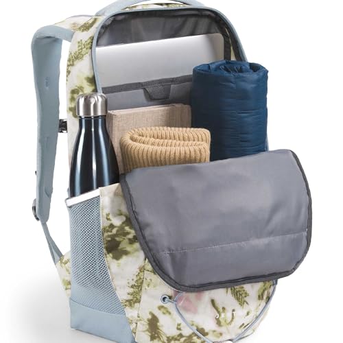 The North Face Jester Laptop Pack, Desert Stone Floral Dye Prt, OSFA | Commuter Travel Bag, Laptop Sleeve, Water-Repellent - color: Desert Stone Floral Dye Print/Frost Grey
