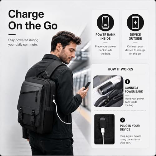 Sling Bag Large Capacity: Crossbody Bag for Men Fits 15.6 Inch Laptop A4 Files with Anti Theft USB Port - color: 7139-black