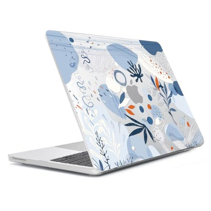 Compatible with 2026 MacBook Neo 13 inch Case A18 Pro A3404, Anti-Crack & Scratch Hard Shell Case & Keyboard Cover & Screen Protector & Webcam Cover for Apple MacBook Neo 13", Blue Graffiti - color: Blue Graffiti