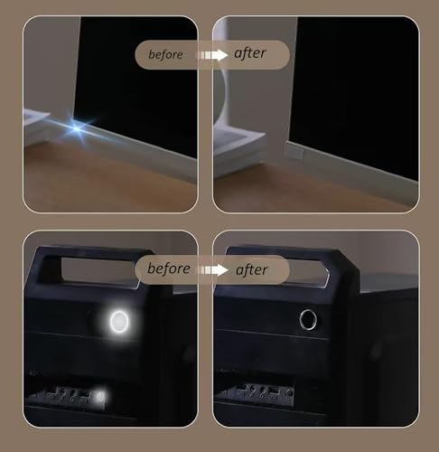 Blocked Vinyl Webcam Cover Stickers | Restickable & Stackable Privacy Covers | for Laptop, Smartphone, Tablet, Smart TV & Game Console – Black, Multiple Sizes