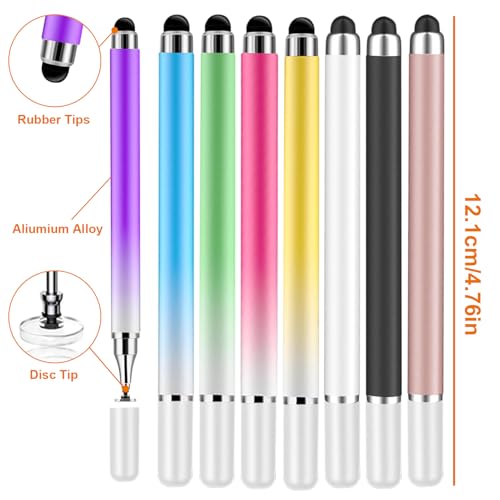8Pcs Stylus Pen for Touchscreen,iPad,iPhone,3 in 1 Stylus Pen | High Precision & Sensitivity, Perfect for Touch Screens, iPhone/ipad/Samsung/Google/Microsoft/Android Tablets - size: 8 Packs