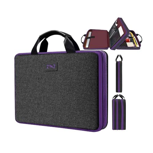 ZINZ Expandable Laptop Case 15.6 Inch Sleeve, Protective Carrying Case Compatible with MacBook Neo 16", MacBook Pro 16"/15.4", Dell XPS 16" and Most 15" 15.6" 16" Notebook，BK01PU01 - color: Bk01pu01, size: 15-16"