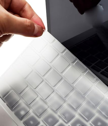 Ultra Thin Keyboard Skin Cover Compatible for 2024 Microsoft Surface Laptop (7th Edition, Windows 11 Copilot+ PC) 13.8"/15" Touchscreen Display, US Keyboard Layout (TPU) (Clear) - size: Compatible for 2024 Surface Laptop 7