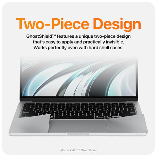 GhostShield Premium Palm Rest Protector Skin Cover Set, Scratches and Wear Protection, Compatible with MacBook Air 13" 2026 2025 2024 2022 with M5 M4 M3 M2, A3449 A3240 A3113 A2681, Sky Blue - color: Sky Blue
