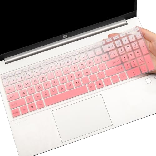 Keyboard Cover for HP OmniBook 5 AI 16" 16-ag 16-af 16-ba 16-bc Series 16z-ag100 16z-bc100 16-af1037nr 16-bc1047nr 16 inch Laptop Keyboard Skin (NOT FIT OmniBook 5 16-cf 16-bf 16-fb, OmniBook 3/7/X) - color: Ombrepink