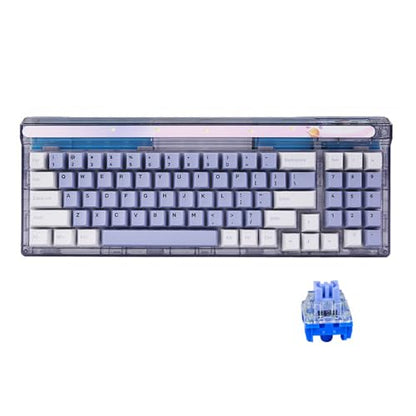 Newmen GM780 Gaming Keyboard,Wireless/Wired/Bluetooth Mechanical Keyboard | Gaming Keyboard,Wireless/Wired/Bluetooth Mechanical Keyboard,75%,RGB Backlit,Hot Swappable,Compact,Computer,Starscape Switch - size: Starscape Switch