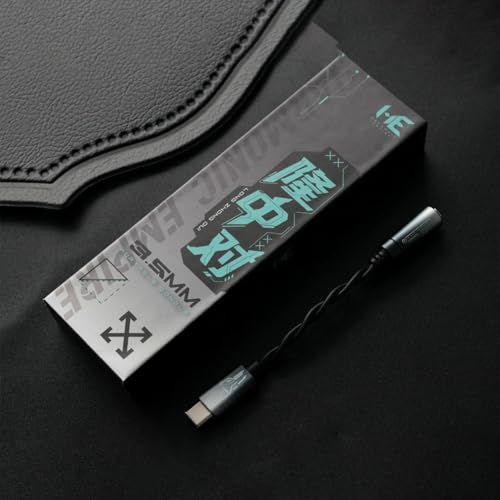TANGZU HE Long Zhong DUI USB C to 3.5mm Audio Adapter, Hi-Res 24bit/192KHz USB C to Aux Dongle HiFi Headphone Jack Cable Cord Compatible with PC, Android and iOS System Mobile Devices