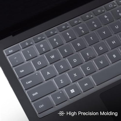 CaseBuy Clear Ultra Thin Keyboard Cover for 2023-2019 Microsoft Surface Laptop 6, 5, 4, 3, 13" & 15" Touchscreen Keyboard Protector Skin (Not Fit 2024-2025 Surface Laptop 7 13.8 & 15") - size: Surface Laptop 6/5/4/3 13/15 inch (2023-2019)