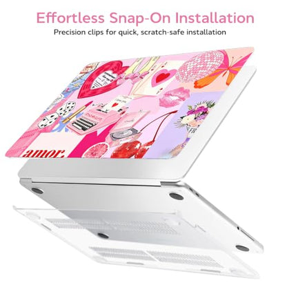 for MacBook Neo 13 inch Case 2026 A3404, Cupid Collage | Protective Printed Matte Hard Shell for Mac Neo Case, Scratch Resistant Snap-On , Precision Fit, and Lightweight Portability - color: Cupid Collage