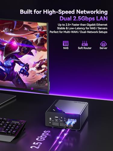 GMKtec K15 AI Mini PC Oculink Intel Ultra 5 125U 32GB DDR5 512GB SSD | Desktop Computer AI Boost, 3X M.2 2280 Storage Expansion, Dual NIC 2.5GbE, HDMI 2.1, USB4 - size: Intel Ultra 5 125U 32GB DDR5 + 512GB