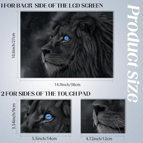 SUPERDANT Laptop Skin Sticker Lion Laptop Decals Personalized Universal Notebook Computer Wrap Vinyl Skin Stickers Cover Art Decal Removable 12-15.6 Inch Waterproof Scratch-Resistant Gifts - style: Lion