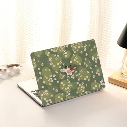 AKIT for MacBook Air 13 inch Case M5 M4 M3 M2 2026-2022, Green GALF | A3449 A3240 A3113 A2681, Vibrant Pattern Hard Shell Laptop Case+Screen Protector+Keyboard Cover for MacBook Air 13.6 inch - color: Green Galf