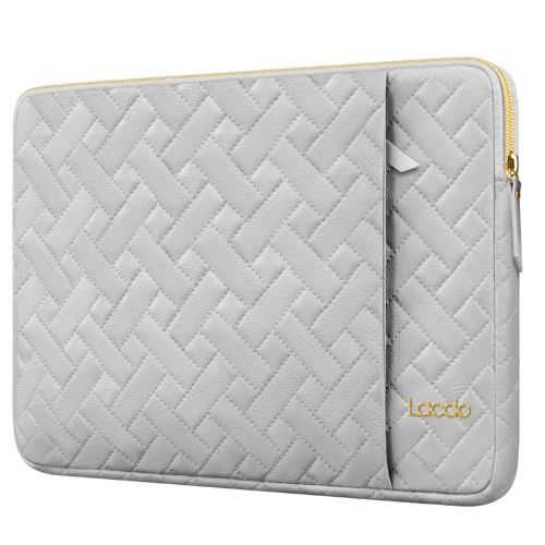 Lacdo 14 Inch Laptop Sleeve Case for HP Lenovo Dell ASUS Acer Chromebook 14, HP Stream 14, Dell Inspiron 14 / Latitude 14, Lenovo ThinkPad 14 / IdeaPad 14, ASUS VivoBook/ZenBook 14 Computer Bag, Gray - color: Gray, size: 14 Inch
