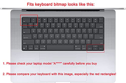 Keyboard Skin Compatible for 2026 MacBook Neo 13" A3404, Air 15.3" 13.6" M5 M4 M3 M2 A3448 A3241 A3114 A2941 A3449 A3240 A3113 A2681, MacBook Pro 14 16 inch M5 M4 M3 M2 M1 A3426 A3427 A3434 (Rainbow) - color: Rainbow