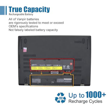 01AV490 Laptop Battery Compatible with Lenovo ThinkPad T570 T470 T480 T580 A485 A475 P51S P52S TP25 Series SB10K97580 01AV452 SB10K97597 01AV423 01AV422 SB10K97579 01AV424 11.4V 24Wh - size: 8.21*2.51*0.92 inch 01AV490