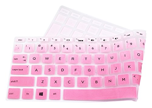 Keyboard Skin Compatible for 15.6" HP Pavilion X360 15-br075nr, HP Envy x360 15m-bp/bq, HP Spectre x360 15-ch011dx, HP Pavilion 15-cb 15-cc 15-cd 15-bw 15-bs & 17.3" HP 17m-ae 17-bs Series -Pink Ombre - color: Pink Ombre