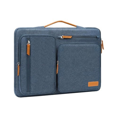 MOSISO 360 Protective Laptop Case 14 inch, 14 inch Laptop Sleeve Compatible with HP Lenovo Dell ASUS Acer, HP, Dell Latitude, Lenovo, Side Open Carrying Case with 4 Zipper Pockets&Handle, Haze Blue - color: Haze Blue, size: 14 inch
