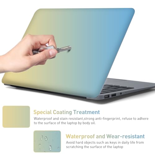 15-15.6 inches Netbook Laptop Skin Sticker Decal Reusable Cover Protector for 11.6 12 13 13.3 14 15 15.4 Notebook Chromebook Easy to Apply Remove, Scratch-Resistant Waterproof I Gradient Yellow Blue - color: Gradient Yellow Blue