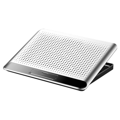 16-Inch Laptop Cooling Pad with Quiet Independent Fan – Adjustable Cooling Stand for 12-17 Inch Laptops, Gaming Notebooks & PCs – Ergonomic Height-Adjustable Design for Optimal Airflow & Comfort