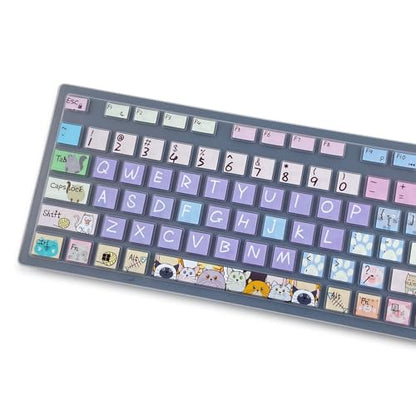 Keyboard Cover for Dell KM636 KB216 KB216t/d/p Keyboard, Dell Optiplex 3050 3240 5250 5460 7450 7050, Inspiron Desktop 3475 3477 3670 5400 5490 7700 7790,Cute Cat - color: Cute Cat