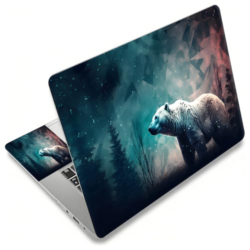Laptop Skin Sticker Decal, Universal Reusable Vinyl Laptop Cover for 12" 13" 13.3" 14" 15" 15.4" 15.6" Notebook PC, Waterproof Scratch-Resistant with 2 Wrist Pads, Easy to Apply & Remove,Brown Bears - color: Brown Bears