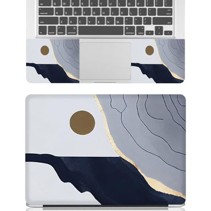 12.1-15.6 Inch Laptop Skin Decal, Universal Reusable Vinyl Laptop Cover Sticker, Waterproof Art Decal Protector - Mountain and Moon - color: Mountain and Moon