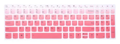 Silicone Keyboard Skin Cover Compatible with Lenovo V15 G5 G4 G3 G2, IdeaPad 1 1i 15.6 15IJL7 15ADA07 15IAU7 15ALC7, IdeaPad 3i 15ITL6 2023, IdeaPad Slim 5 16, IdeaPad Flex 5 5i 16" (Ombre Pink) - color: Ombre PInk