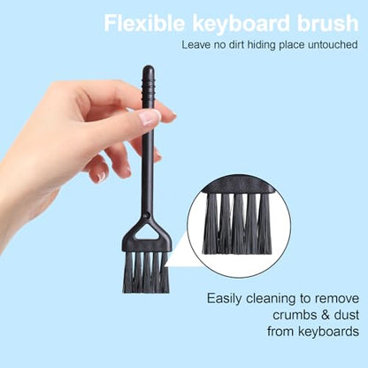 MOSISO Silicone Raised Keyboard Cover for Long Nails, Keyboard Cover with Cleaning Brush, Compatible with MacBook Air 15 M3 A3114 M2 A2941/Air 13.6/Pro 14/16 M4 M3 M2 M1, Black