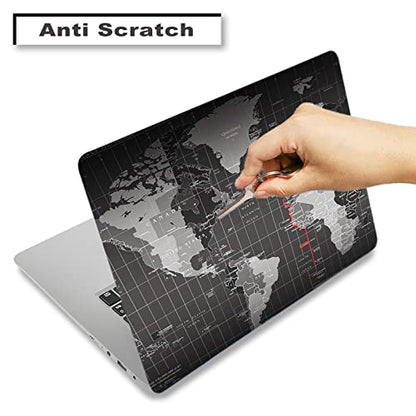 ArtSo Laptop Skin Sticker Decal,16.5” 17” 17.3 inch Laptop Universal Netbook PC Notebook Vinyl Reusable Skin Sticker Cover Art Case Protector Personalized, Free 2 Wrist Pad,World Map - color: World Map