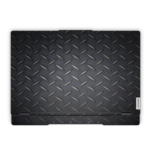 Laptop Skin Compatible with Lenovo Legion 5 Gaming Laptop (15IRX9) 2024 - Black Diamond Plate - Premium 3M Vinyl Protective Wrap Decal Cover - Easy to Apply | Crafted in the USA - color: Black Diamond Plate, size: Legion 5 Gaming (15IRX9) 2024 Full Cover